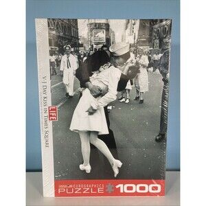 Life Magazine Eurographics V-J Day Jigsaw Puzzle • 1000 Pieces